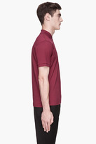 Thumbnail for your product : Lanvin Maroon red sneaker logo polo