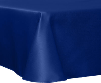 Ultimate Textile Herringbone - Fandango 54 X 96-Inch Oval Tablecloth, Royal Blue