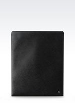 Thumbnail for your product : Giorgio Armani Tablet Holder In Saffiano Calfskin