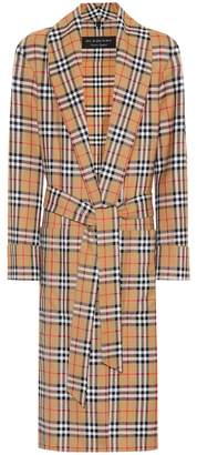 Burberry Checked wool coat