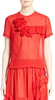 Thumbnail for your product : Comme des Garcons Women's Ruffled Georgette Top