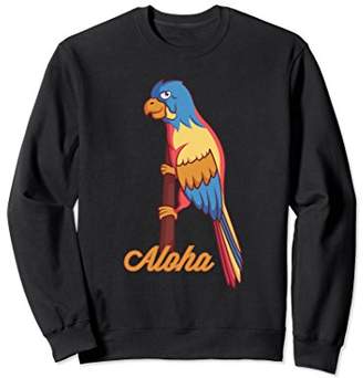 Aloha Hawaiian Tropical Parrot Luau Party Sweatshirt