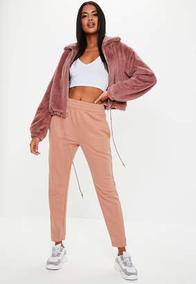 Missguided Petite Pink Basic Joggers