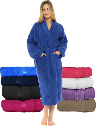2 Pcs Waffle Robes His and Hers Bathrobe Cotton Spa Robe Lightweight Towel  Robe for Couples Party Hotel Home Pool