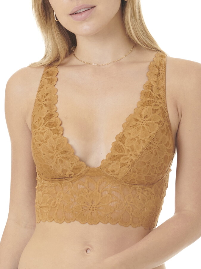 No Boundaries Juniors Longline Lace Bra