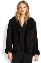 Thumbnail for your product : Rag and Bone 3856 Rag & Bone Suede & Lamb Shearling Jacket