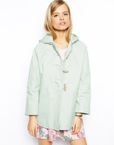 Thumbnail for your product : ASOS Duffle Coat With Curved Split Hem