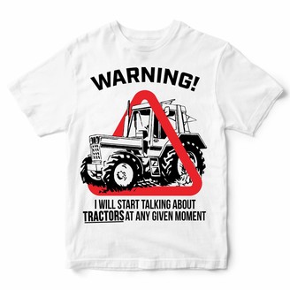 Funkyshirt I Will Start Talking About Tractors Funny Boys T Shirt Farming  Joke Kids Children Top 12-13 Years - ShopStyle