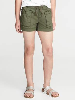Old Navy Twill Utility Pull-On Shorts for Girls