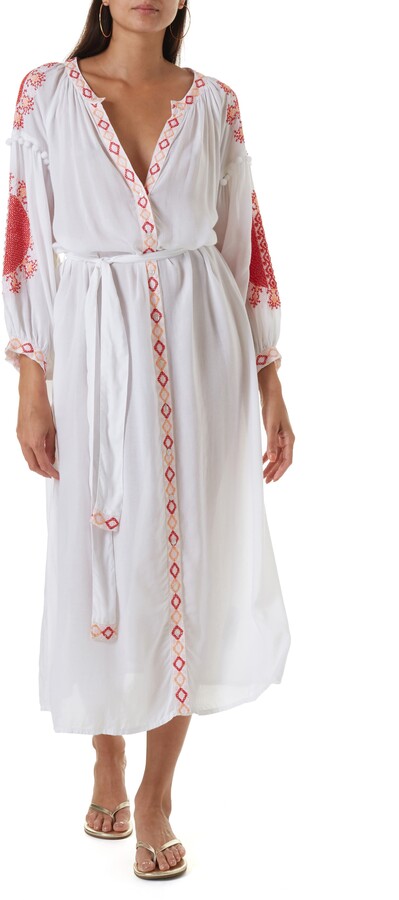 melissa bandeau midi dress