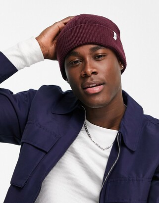 mens burgundy winter hat