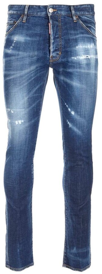 DSQUARED2 Blue Men's Slim Jeans | ShopStyle