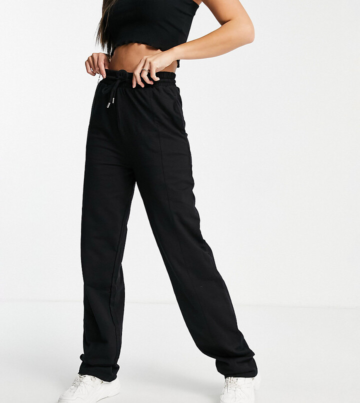 ASOS DESIGN plisse culotte pants in black