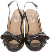 Thumbnail for your product : Valentino Patent Leather Espadrille Wedges