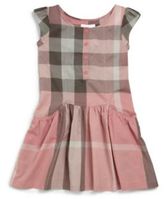 Thumbnail for your product : Burberry Little Girl's Gathered Cotton Check Dress