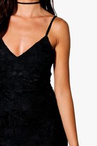 boutique crochet lace strappy midi dress