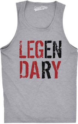 Crazy Dog T-shirts Crazy Dog Tshirts Legendary Leg Day Tank Top Funny Lifting Workout Exercise Shirt
