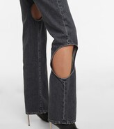 Thumbnail for your product : Off-White Cutout high-rise straight jeans