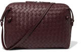 Thumbnail for your product : Bottega Veneta Nodini Small Intrecciato Leather Shoulder Bag - Burgundy