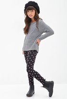 Thumbnail for your product : Forever 21 girls Bow Print Leggings (Kids)