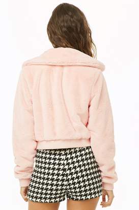 Forever 21 Cropped Faux Fur Jacket