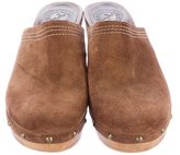 Thumbnail for your product : Penelope Chilvers Suede Round-Toe Clogs