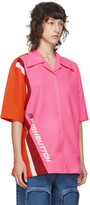 Thumbnail for your product : pushBUTTON Pink & Orange Logo Short Sleeve Shirt