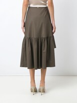 Thumbnail for your product : Adriana Degreas Ruffled Midi Skirt