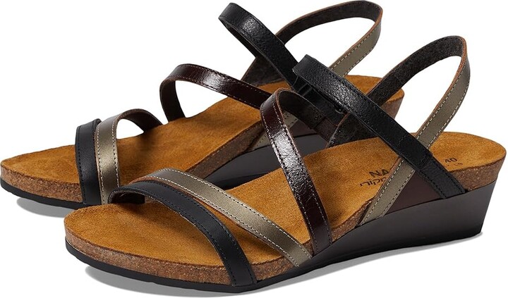 Naot Footwear Hero Women's Shoes Black Leather/Walnut Leather Combination : EU 37 (US Women's 6) M