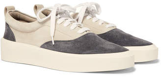 Fear Of God 101 Leather-trimmed Suede Sneakers - Gray