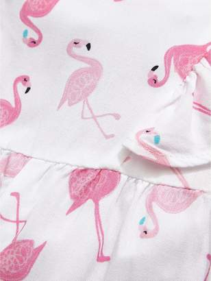 Ladybird Baby Girls Flamingo Woven Romper