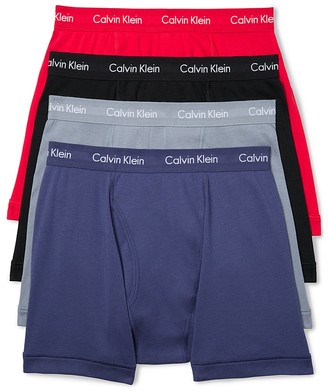 Calvin Klein Cotton Classics Boxer Briefs - Pack of 3 + 1 Bonus Pair