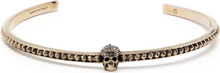 Alexander McQueen Skull charm cuff bracelet