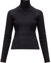 Thumbnail for your product : Carolina Herrera Roll-neck Ribbed Sweater - Black
