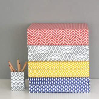 STUDY Heart & Parcel Recycled Geometric A4 Storage Box File