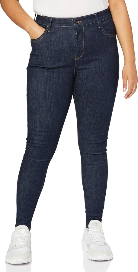 Levi's Women's Plus Size 720 High Rise Super Skinny Jeans Deep Serenity  (Blue) 22 Short - ShopStyle