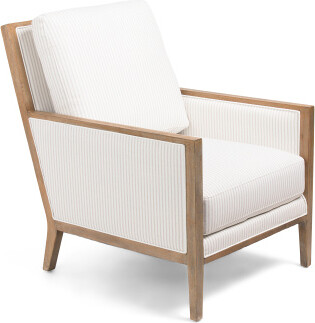 28x37.75 Solid Wood Frame Celia Accent Chair | Polyester