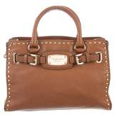 Thumbnail for your product : MICHAEL Michael Kors Metallic-Accented Leather Satchel