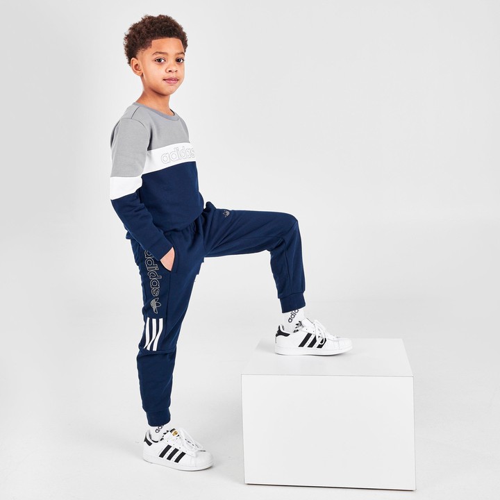 adidas Boys' Toddler and Little Kids' Sport 2.0 Crewneck Sweatshirt and  Jogger Pants Set - ShopStyle