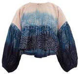 Thumbnail for your product : story. Mfg. - Mon Ombre-dye Tie-back Cotton Top - Womens - Pink Multi