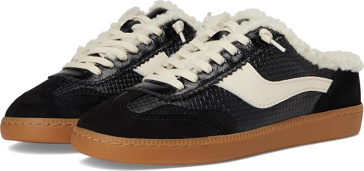 Dolce Vita Notice Slide Plush Women's Shoes Black : 6 M, Leather