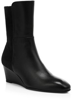 Thumbnail for your product : Stuart Weitzman Beatrice Stretch Leather Wedge Boots