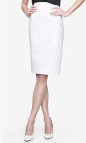 Thumbnail for your product : Express High Waist Midi Pencil Skirt - White