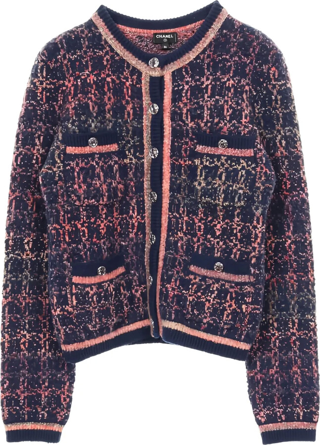 Chanel Pre Owned 1986-1988 Coco Mark button-fastening cardigan