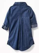 Thumbnail for your product : Old Navy Denim Shirt Dress for Toddler Girls