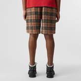 Thumbnail for your product : Burberry Vintage Check Fleece Drawcord Shorts