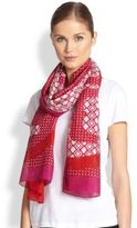 Thumbnail for your product : Tory Burch Reva Haber Silk & Cotton Scarf