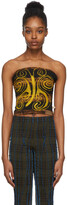 Thumbnail for your product : Anna Castellano SSENSE Exclusive Brown & Black Bee Tube Top
