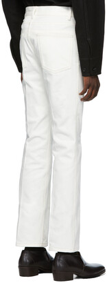 Lemaire White Boot Cut Jeans