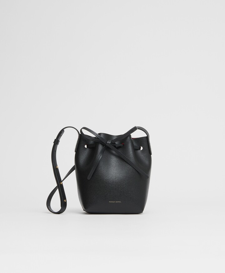 Mansur Gavriel Black Mini Mini Bucket Bag